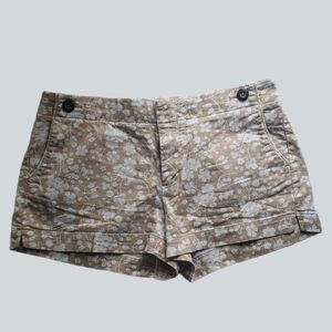 Gap Beige Floral Print Shorts – Size 34